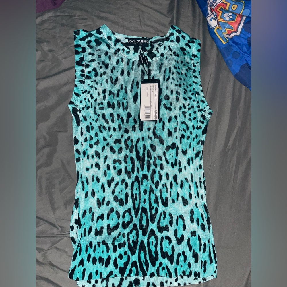 Dolce and Gabana tank with cardigan new with tags